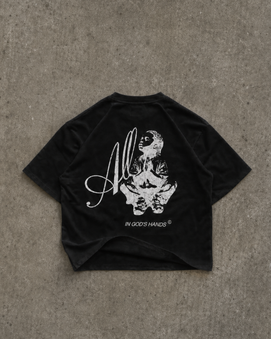 "ALL IN GOD'S HANDS" TEE