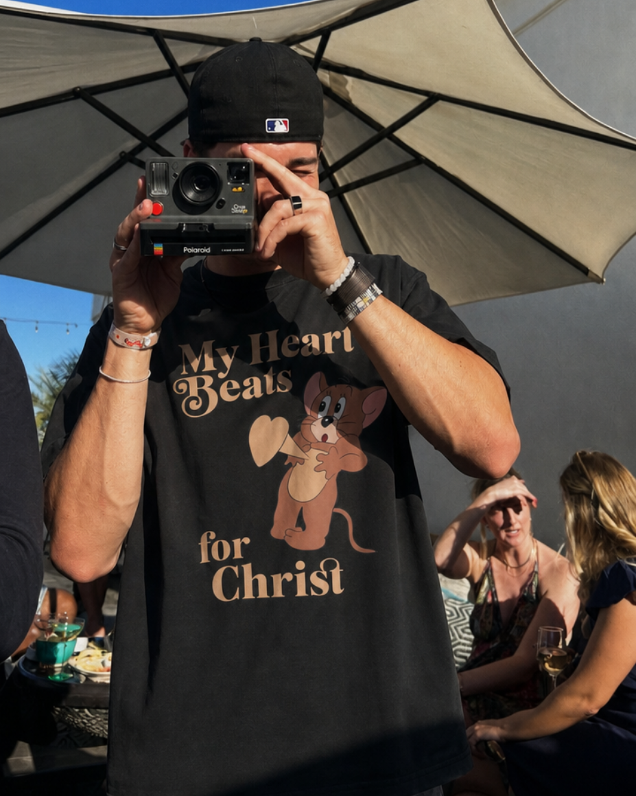 "MY HEART BEATS FOR CHRIST" TEE