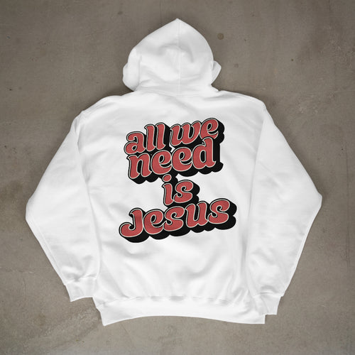 "All we need is Jesus" Premium Oversized Hoodie