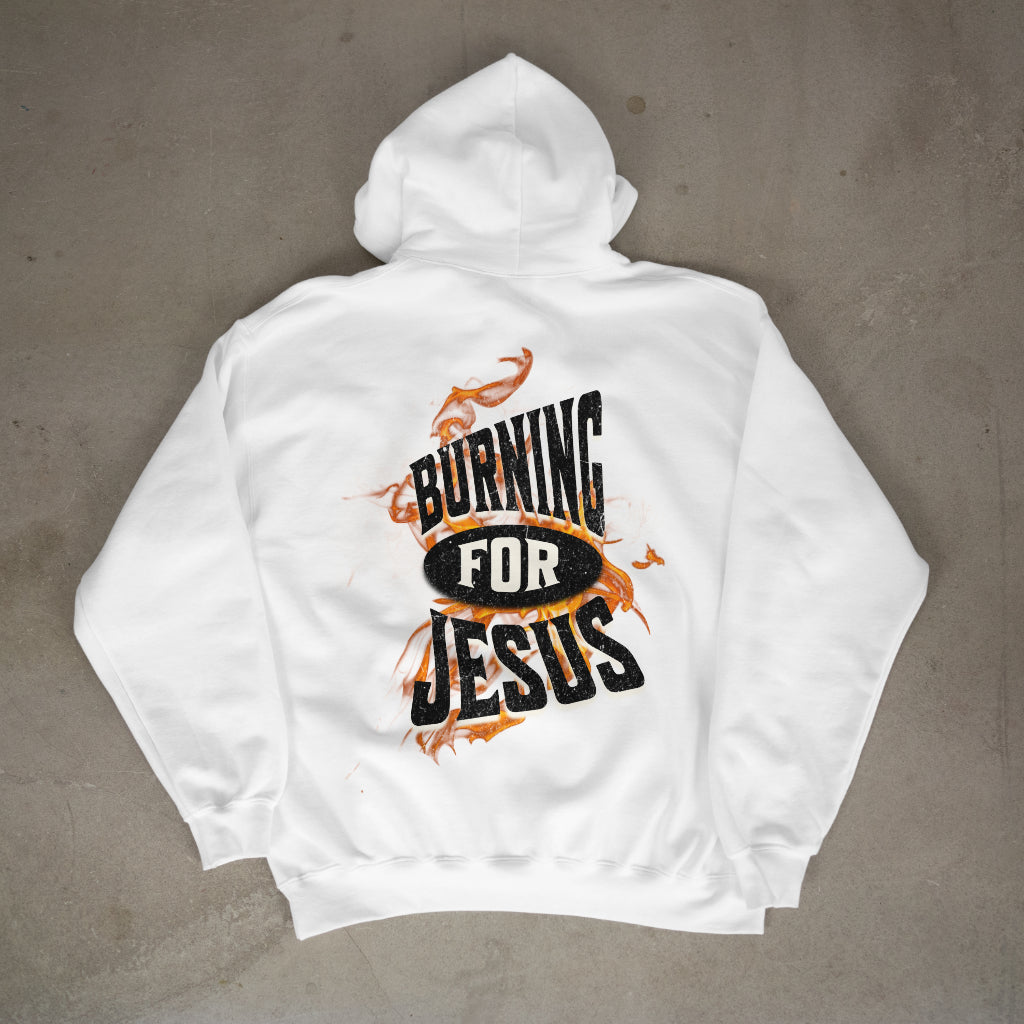 "Burning for Jesus" Premium Oversized Hoodie