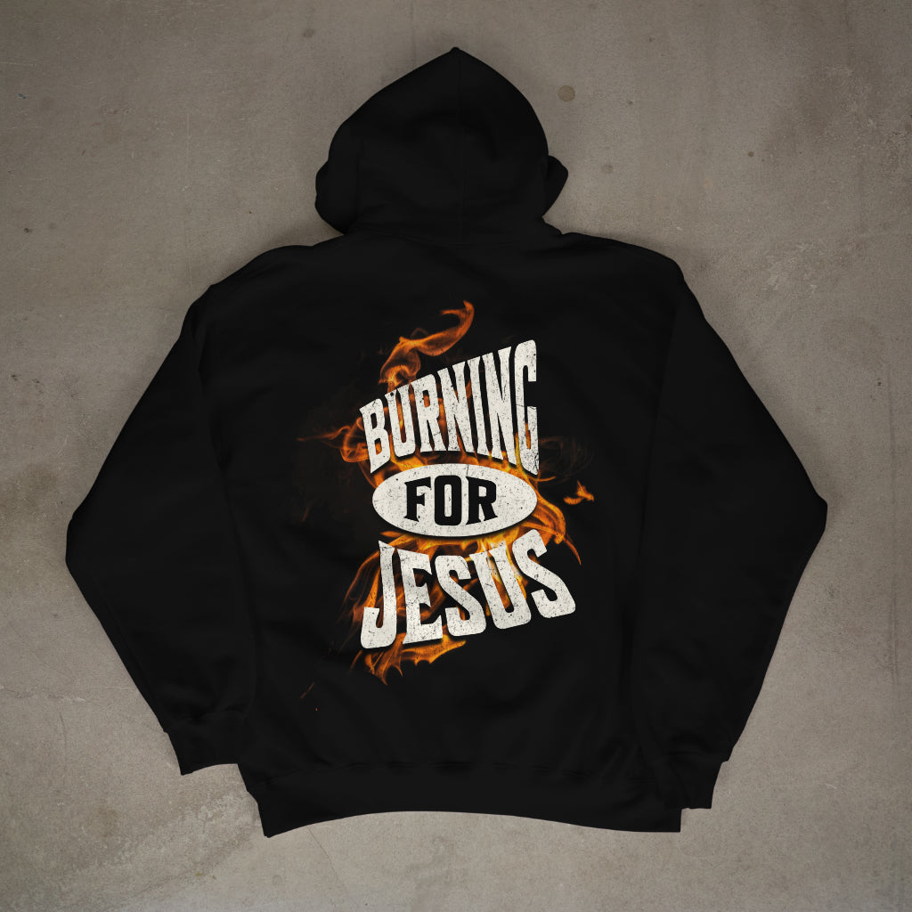 "Burning for Jesus" Premium Oversized Hoodie