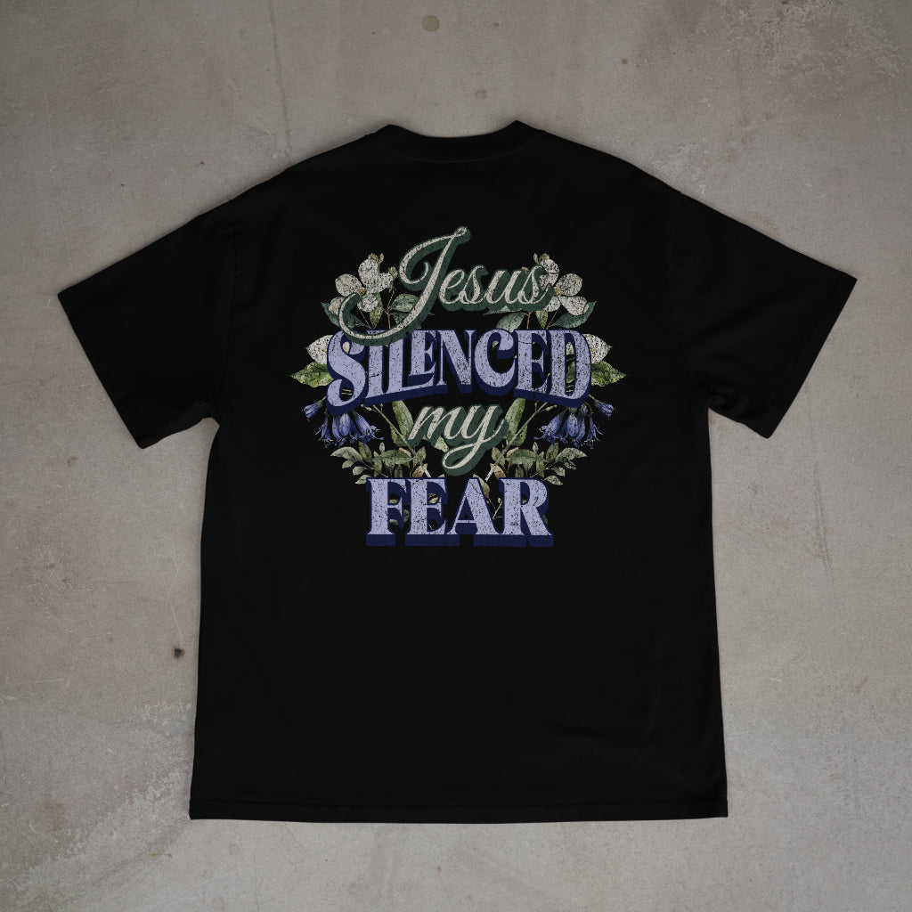 "Jesus Silenced my Fear" Premium Oversized Shirt