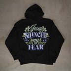 "Jesus silenced my Fear" Premium Oversized Hoodie