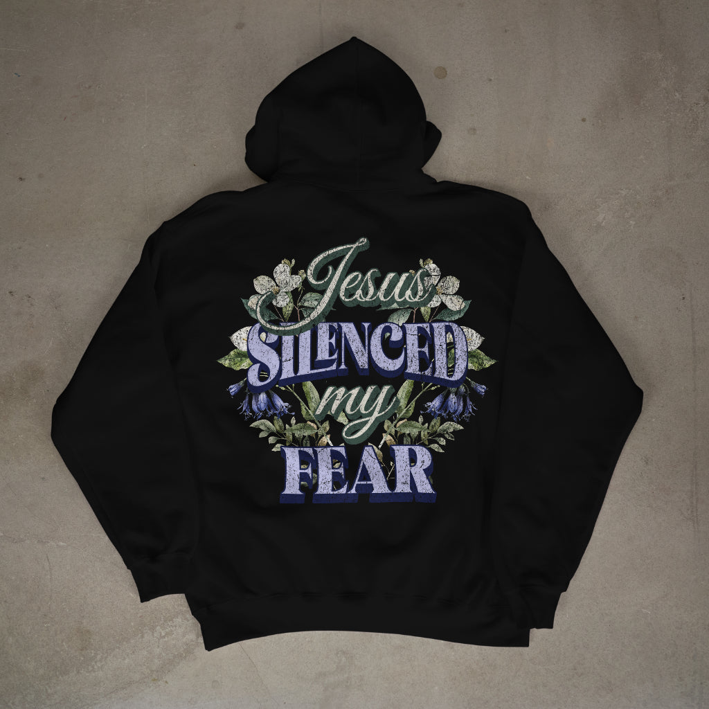 "Jesus silenced my Fear" Premium Oversized Hoodie