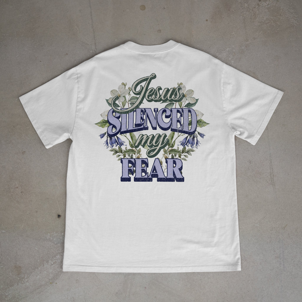 "Jesus Silenced my Fear" Premium Oversized Shirt